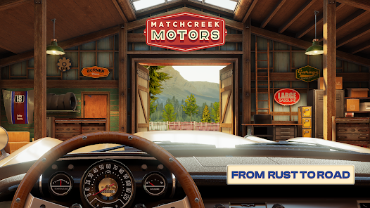 Matchcreek Motors oyununda bir araba özelleştirme sahnesi